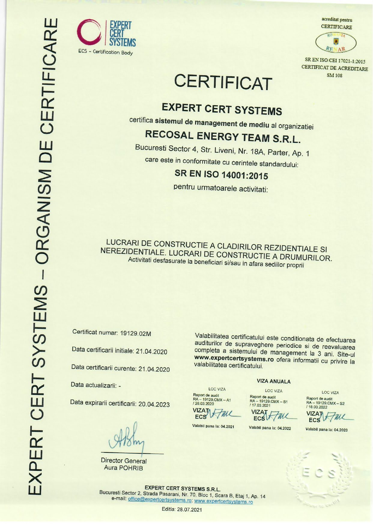 Certificate ISO1 page 0003